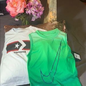 NWT Nike and converse T-shirt